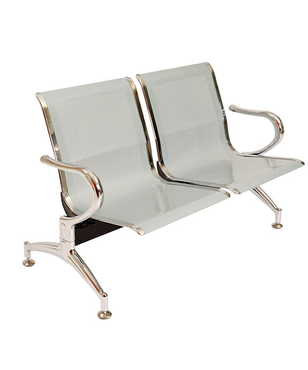 Bozzini Silver Banc de Bureau pour Salle d'Attente 2 Places en Acier online