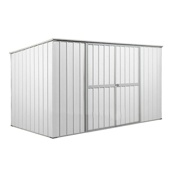 Cabane de jardin en tôle d'acier porte-outils 345x186x192 cm Enaudi Blanc online