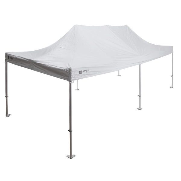 Tonnelle de jardin 3x6m en aluminium et polyester blanc online