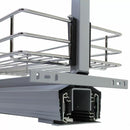 Colonna Estraibile per Mobile da Cucina 6 Cestelli H190-220 cm in Acciaio Inossidabile