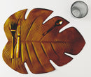 Set 6 Tovagliette Foglia in Eva Villa d'Este Home Tivoli Bronzo