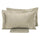 Housse de couette double avec sac et taies d'oreiller couleur unie Garrini Clarice Sand