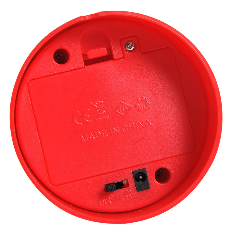 Candela di Natale LED con Proiettore 4 Effetti di Luce Rosso Ø7x15 cm 