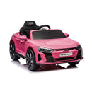 Macchina Elettrica per Bambini 12V Licenza Ufficiale Audi RS E-Tron GT con Telecomando Rosa