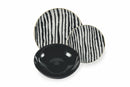 Servizio Piatti 18 Pezzi in Porcellana e Gres Multicolor Villa d'Este Home Tivoli Masai Black