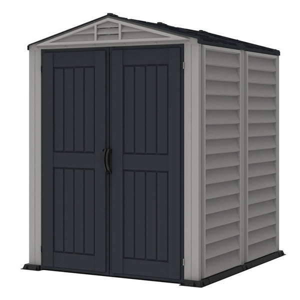 online Abri de jardin pour outils 161x171x210 cm en PVC gris/gris foncé