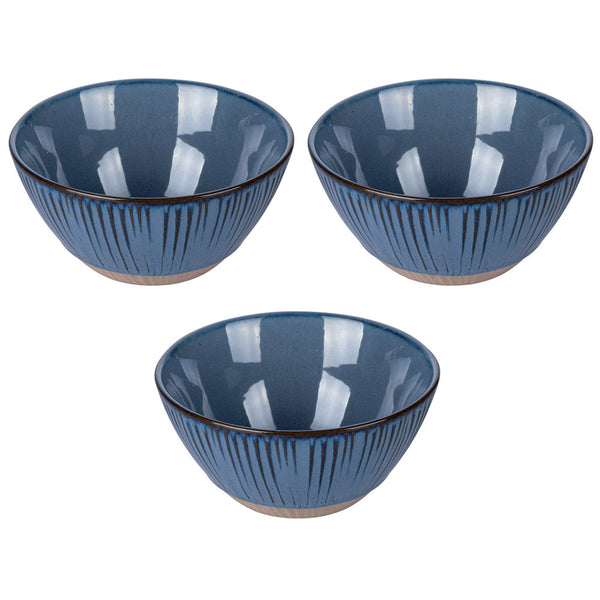 Set 3 Ciotole Ø19x9 cm 1300 ml in Gres VdE Tivoli 1996 Reactive sconto