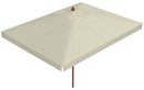 Ombrellone da Giardino 3x4 m Palo Ø60 mm in Legno Telo in Acrilico con Balza Danieli Sydney Ecrù
