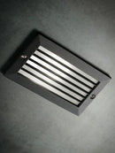 Lampada Segna Passo Rettangolare da Incasso a Parete a LED 10W 3000K Sovil Nero