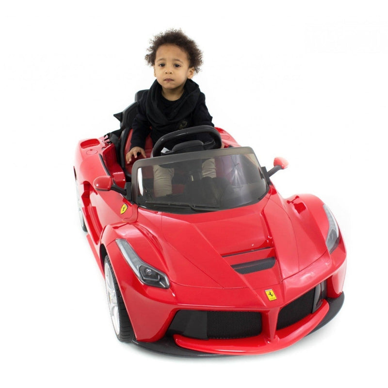 Macchina Elettrica per Bambini 12V con Licenza Ferrari la Rossa