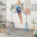 Sbarra Ginnastica Artistica per Bambini 3+ Anni con Altezza Regolabile su 5 Livelli in Acciaio Blu      