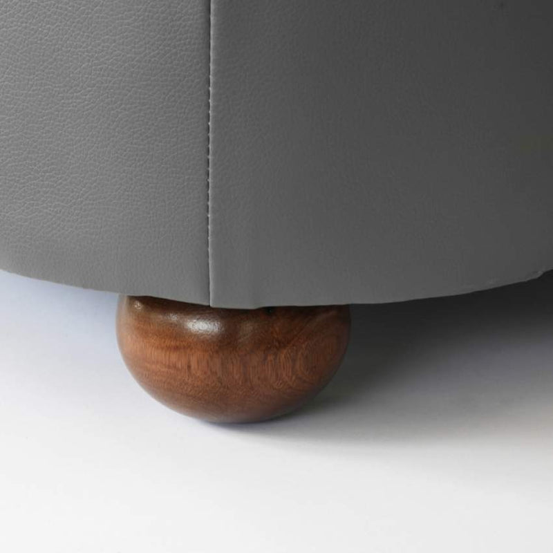 Divano 2 Posti 170x81x77 cm in Similpelle Grigio