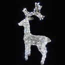 Renna Luminosa Natalizia Esterno 82 cm Decorazione Addobbo Natale Bianco Freddo