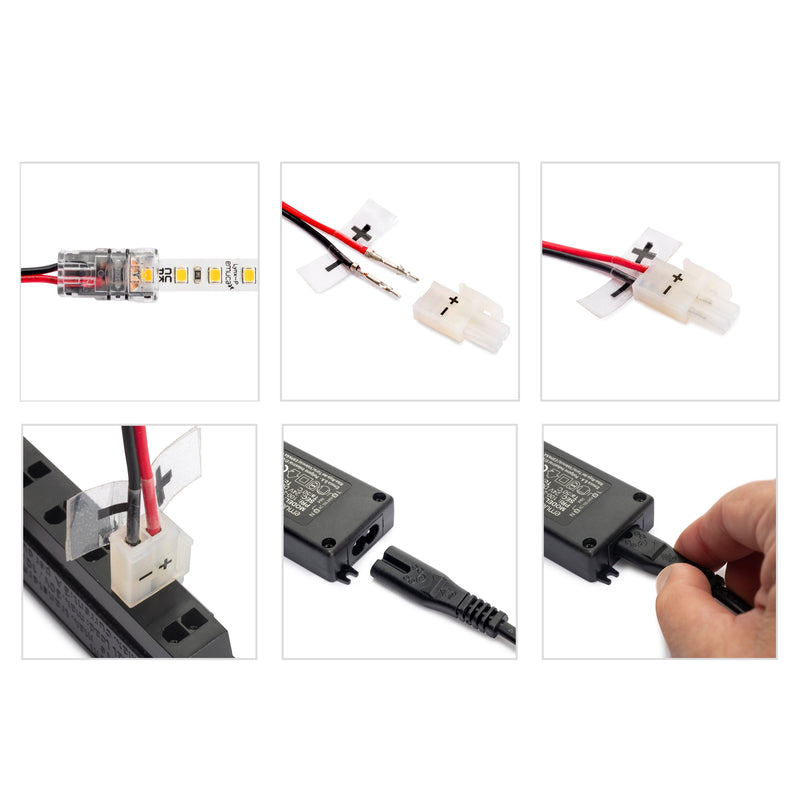 Kit Illuminazione Prossimità Striscia LED 5 mt per Armadi e Mobili Emuca 