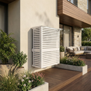 Copri Condizionatore 105x150x65 cm in Alluminio a Parete Big Blade VL Bianco