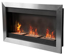 Camino a Bioetanolo da Parete 110x63 cm Inox 