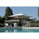 Ombrellone da Giardino Decentrato 3x3m in Alluminio Montana Nero