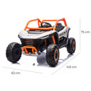 Macchina Elettrica per Bambini UTV 24V Bianco  