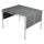 Copertura per Gazebo Pergola 488x122 cm con Tasche e Cinghie in Poliestere Grigio Carbone