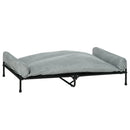 Brandina per Cani Max 30 Kg 120x80x30 cm con Cuscino Rimovibile Grigio