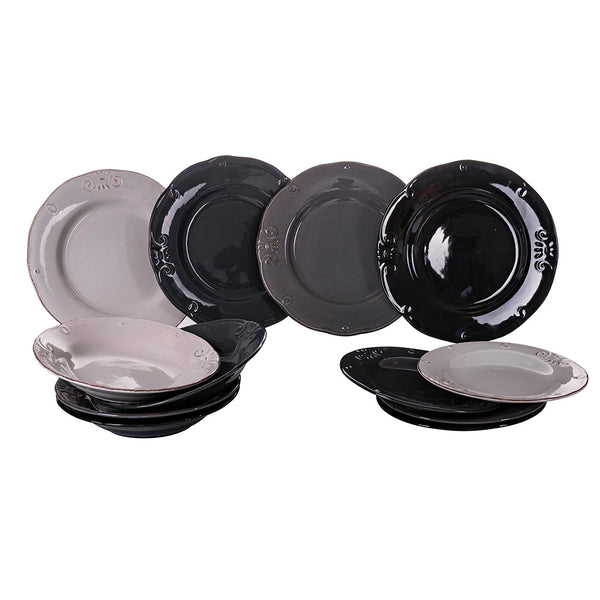 acquista Service de table 12 pièces en grès VdE Tivoli 1996 Duchessa Stones