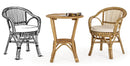 Poltrona da Giardino 57x61x80 cm in Rattan con Cuscino Barina