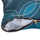 Set 3 Cuscini Decorativi 45x45 cm in Poliestere VdE Tivoli 1996 Vetiver Ottanio