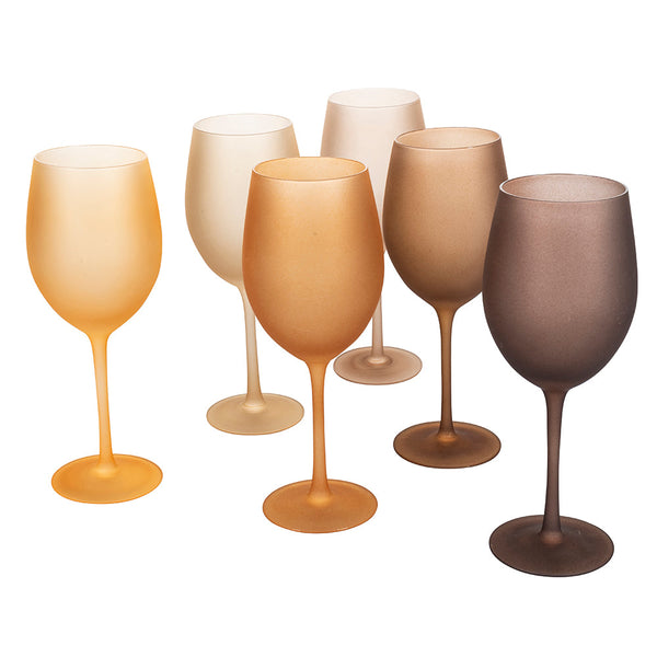 sconto Set 6 Gobelets Effet Glace Happy Hour Chocolat en Verre Villa d'Este Home Tivoli Chocolate