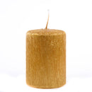 Set 3 Candele Rigato H9 cm Oro