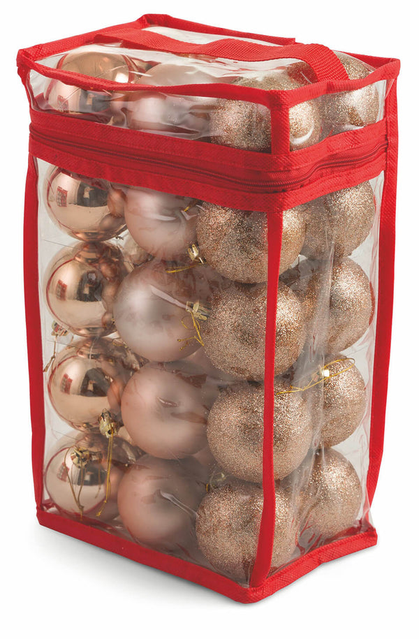 prezzo Lot de 30 Boules Décoratives Soriani Cuivre Ø6 cm pour Sapin de Noël