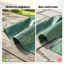 Telo Copri Auto Impermeabile 6 x 4 m in PE Resistente agli Strappi 90 GSM Verde      