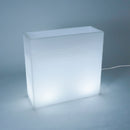 Vaso Luminoso da Esterno 79x74,7x29,1 cm In Polietilene Elegnace Led Bianco Freddo