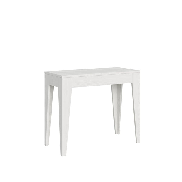 Console Extensible 90-302x42x77 cm en Mélamine Blanc sconto