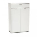 Mobiletto con 2 Anta e 1 Cassetto 75x38x112 h cm in Truciolare bilaminato Bianca