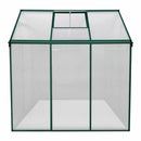 Serra da Giardino 180x180 cm Vetrate in Policarbonato e Finestra Verde