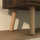 Mobile Scarpiera per 16 Paia di Scarpe 95x26x95 cm con 4 Cassetti Ribaltabili in Legno Marrone 