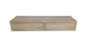 Mensola da Parete con 2 Cassetti 88,2x13,4x23,7 cm in Fibra di Legno Domino Maxi Rovere Sagerau Seconda Scelta
