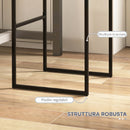 Set 2 Sgabelli Bar Industriali 42x40x91 cm con Schienale Poggiapiedi e Seduta Imbottita in Acciaio e Velluto Nero      