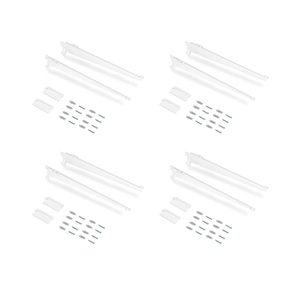 Kit de fixation pour étagère en acier blanc Emuca 280 mm sconto