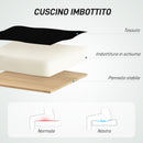 Sedia Girevole 55x58x94 cm con Anello Poggiapiedi e Schienale Ricurvo Nero  