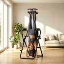 Tavolo Inversione 161x69x146 cm con Barre Flessioni Trazioni Tavolo di Inversione in Acciaio Q195 Nero      