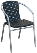 Sedia da Giardino in Ferro e Plastica Vorghini Nera