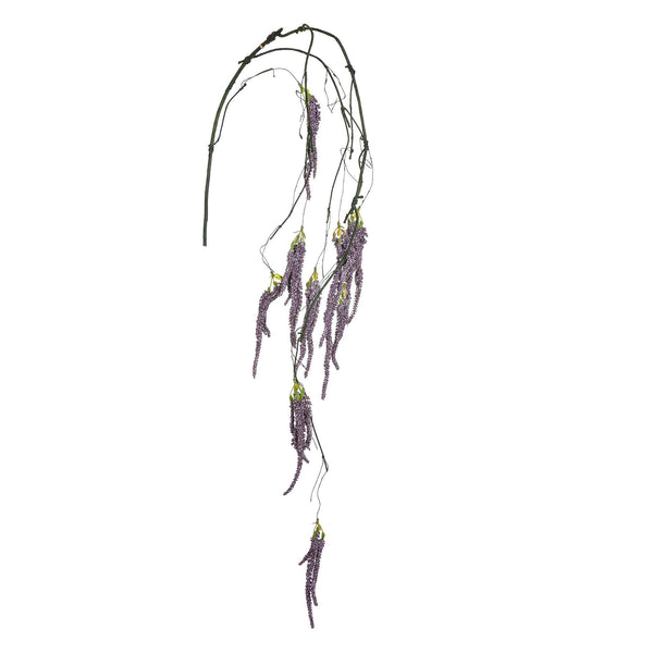 Set 2 Branches Artificielles de Lianes avec Amarante 150 cm Marron/Cerise/Bordeaux prezzo