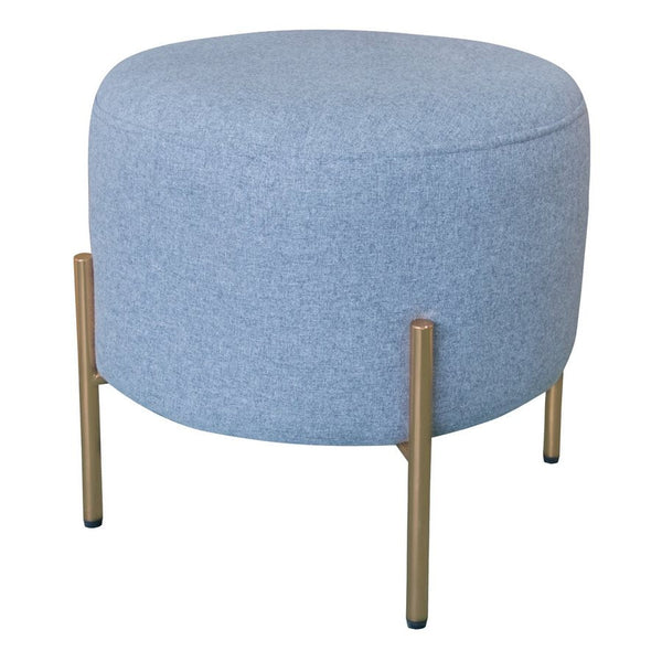 acquista Pouf Poggiapiedi Ø40 cm in Tessuto Kate Grigio Scuro
