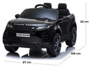 Macchina Elettrica per Bambini 12V con Licenza Land Rover Evoque Nera