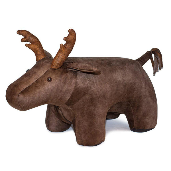 sconto Tabouret Pouf Repose-Pieds pour Enfants 72x36x34-53 cm Cerf Big Brown Divina Home
