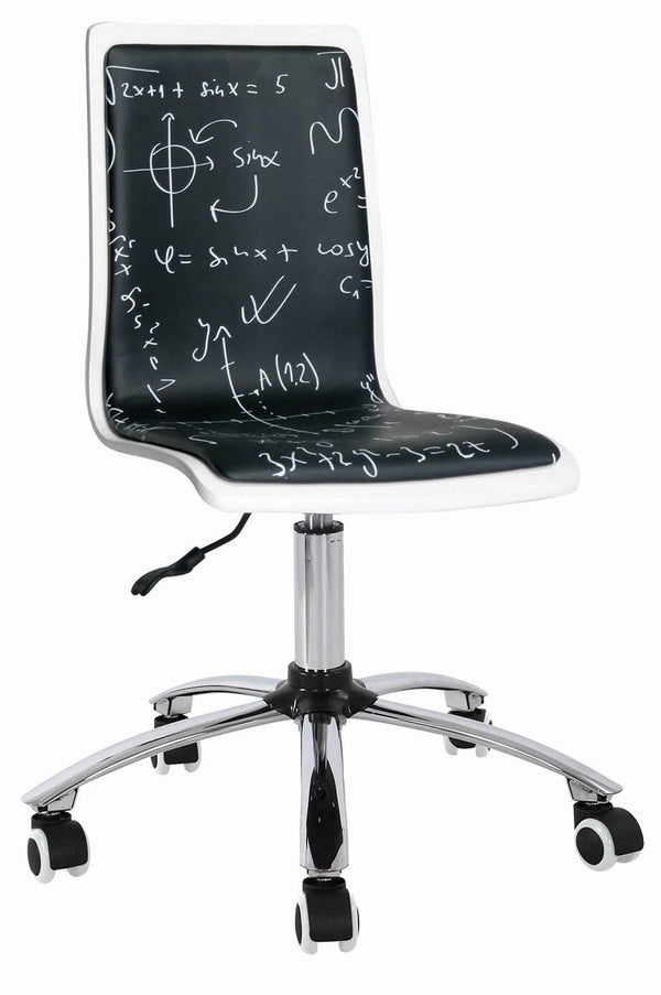 sconto Fauteuil de bureau opératif blanc et noir Motti Formula