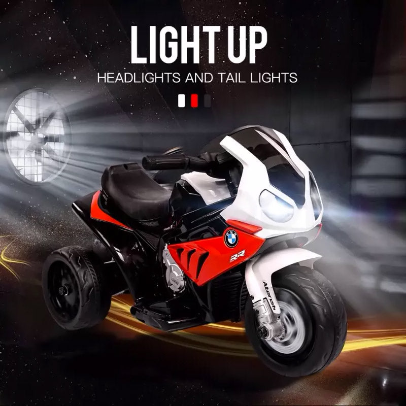 Moto Motocicletta Elettrica per Bambini 6V con Licenza BMW S1000RR Rossa