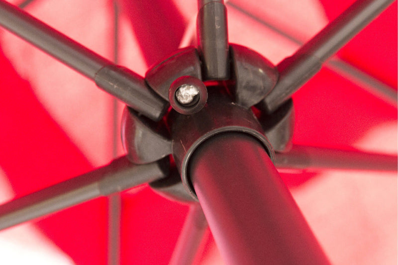 Ombrellone da Giardino Rettangolare 3x2 mt in Alluminio Soriani Cuba Rosso