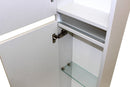 Mobile da Bagno a Colonna 2 Ante in Melaminico 35x32x160cm TFT Bali Bianco
